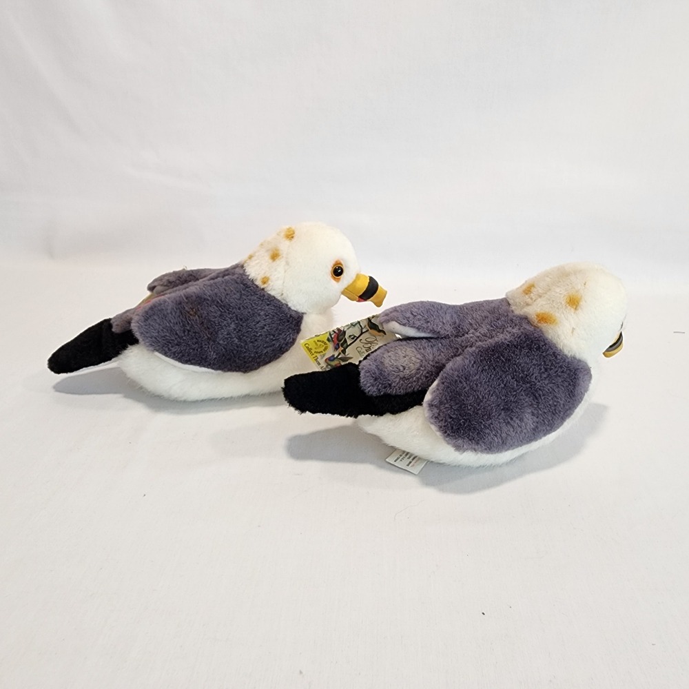 Wild Republic Audubon Birds California Gull Plush Set of 2 Waters Edge SOUND! - Picture 7 of 9
